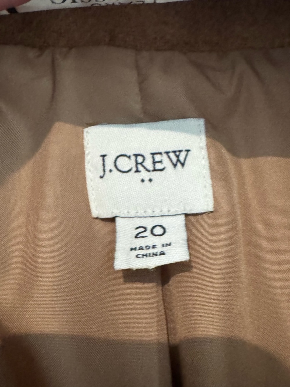 J. Crew Camel Wool-Blend City Coat with Stand Collar - Picture 3 of 4